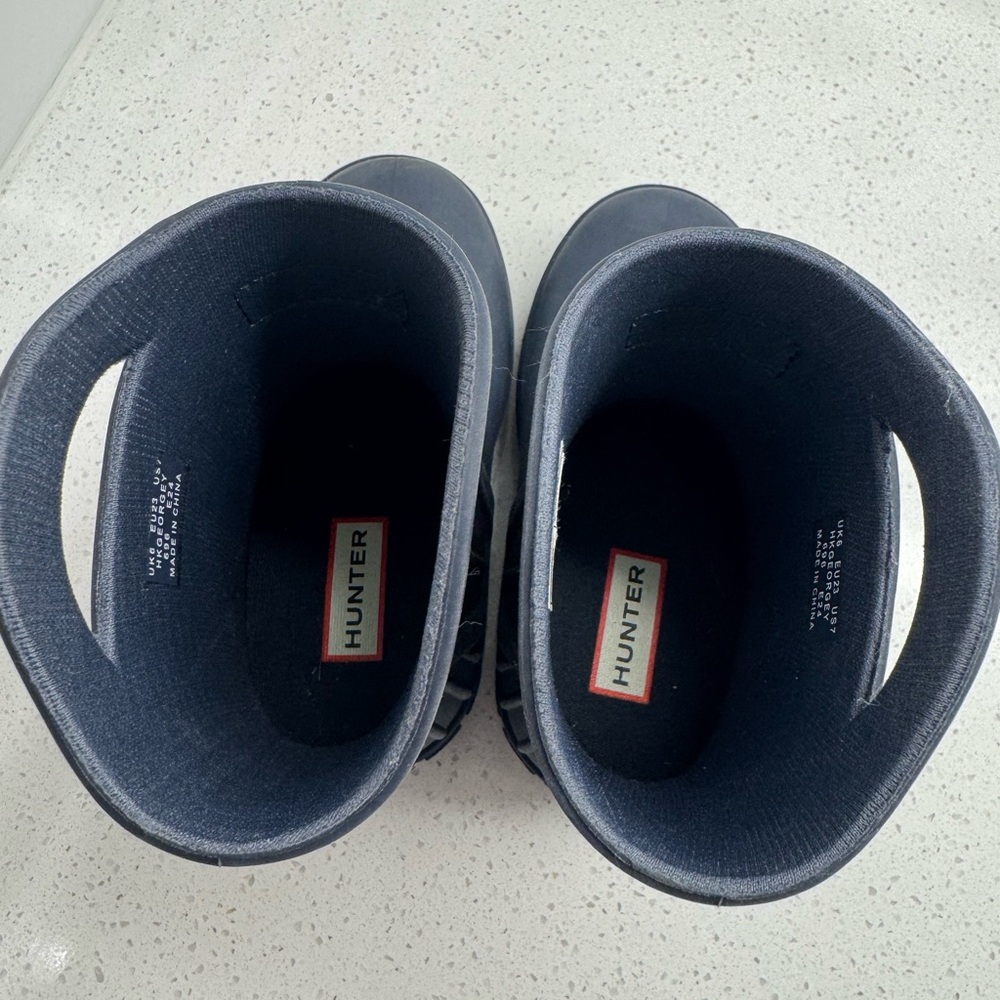Hunter Boots-Little Kids Georgey Waterproof Rain Boots-Dark Blue 7C - Picture 4 of 6